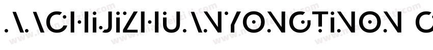 AaChijizhuanyongtiNon CommercialUse字体转换